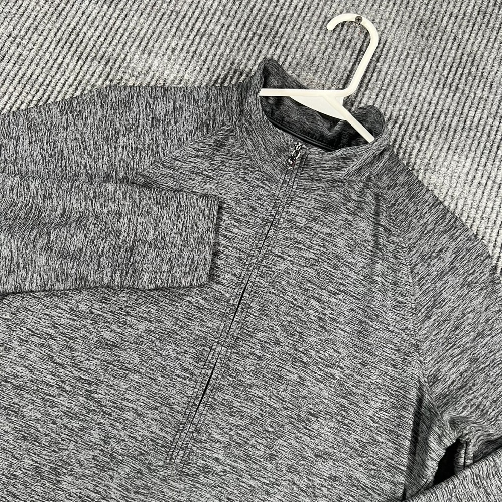 Under Armour Fitted Pullover Womens Medium Gray Long Sleeve 1/4 Zip Active